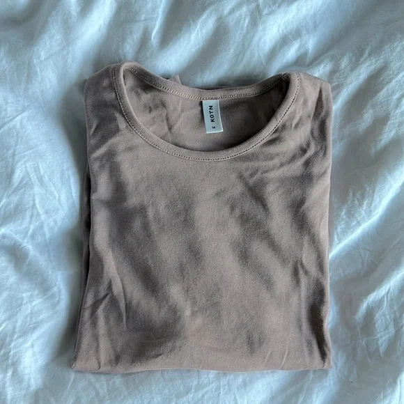 KOTN essential short sleeve crew t-shirt - dusty rose - Picture 5 of 7